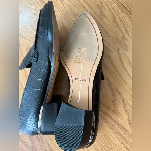 Dolce vita crocodile print pointed loafers - Picture 2 of 2